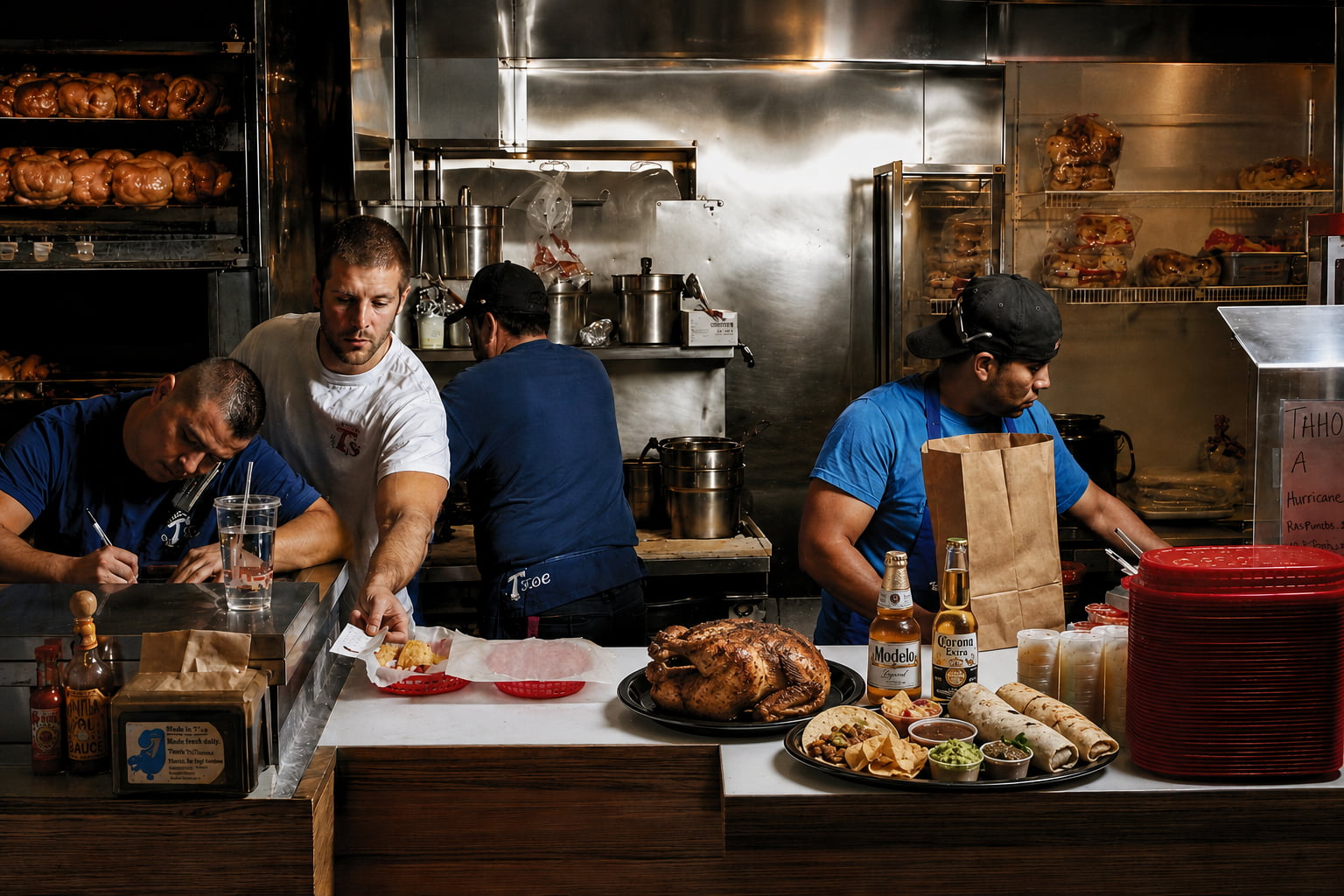 T's staff working behind the counter